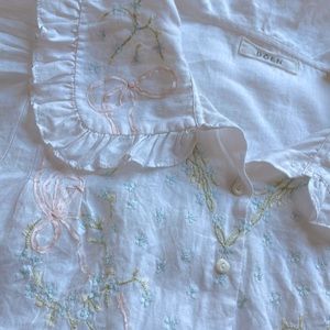 Doen Embroidered Sena Top - Size S